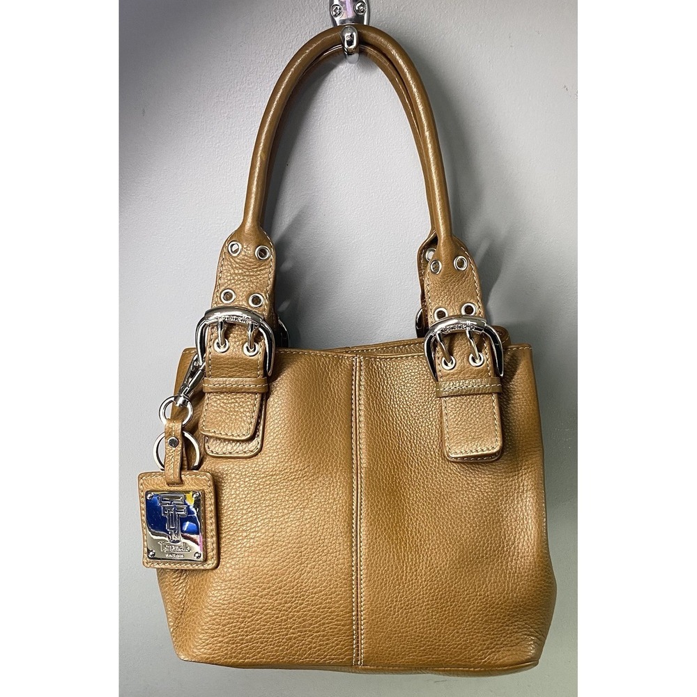 TIGNANELLO Women's Leather‎ Brown Purse/Shoulder Bag Handbag 7x9x6.5" EUC